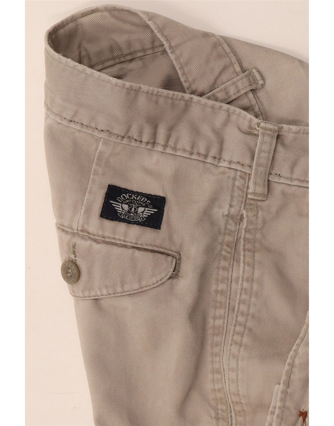 Dockers Mens Pegged Chino Trousers W38 L32 Beige
