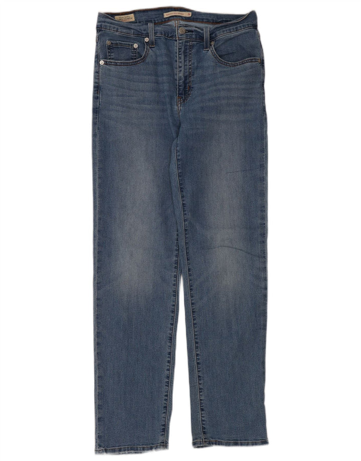Levi's Womens 724 High Rise Straight Jeans W29 L30 Blue