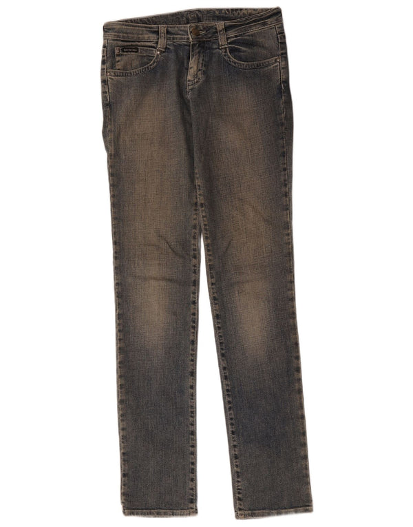 Calvin Klein Womens Slim Jeans W27 L34 Blue Cotton