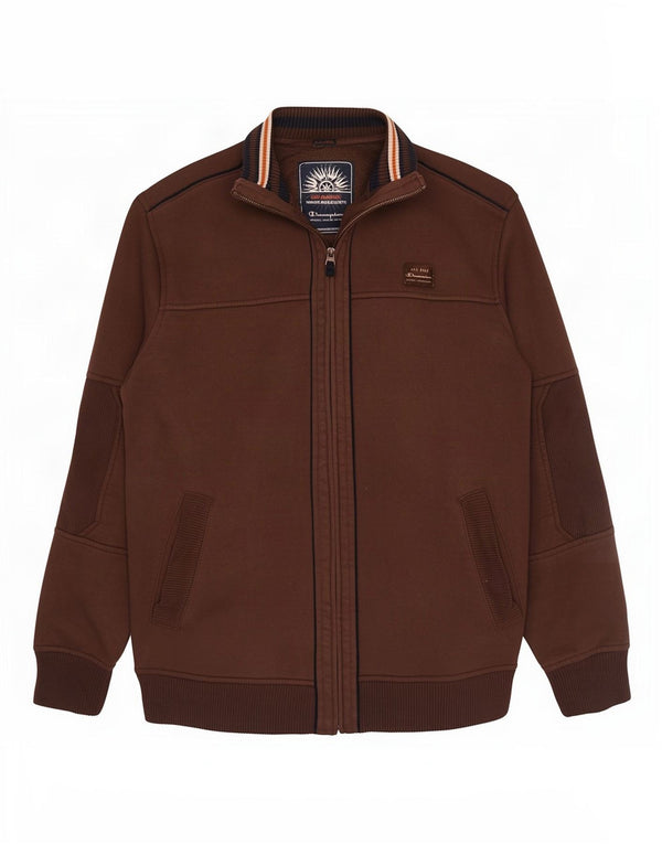 Champion Mens Tracksuit Top Jacket 2XL Brown Cotton