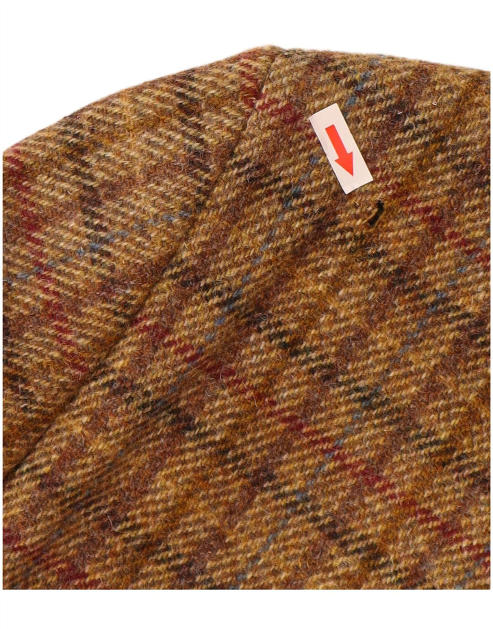 Harris Tweed Mens 3 Button Blazer Jacket UK 40 Large Brown Check