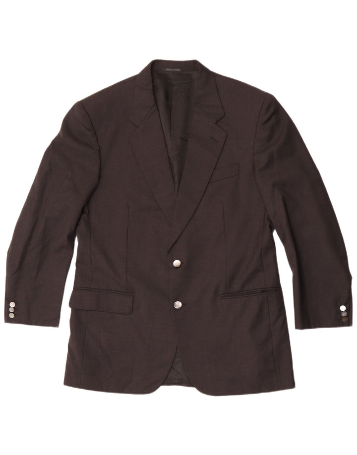 Pierre Cardin Mens 2 Button Blazer Jacket IT 50 Large Grey Wool