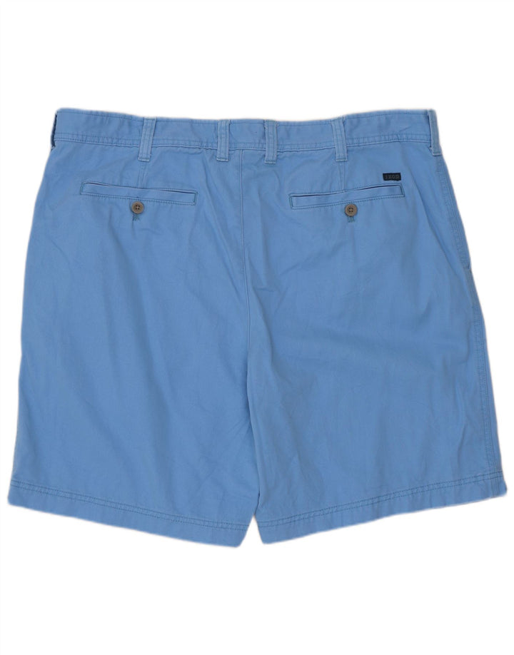Izod Mens Chino Shorts W40 XL Blue Cotton