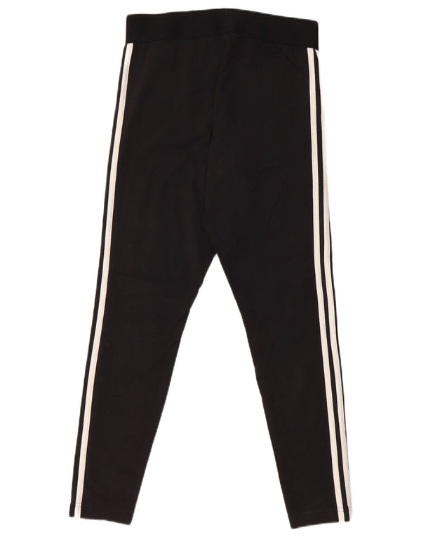 Adidas Womens Leggings UK 12/14 Medium Black Cotton