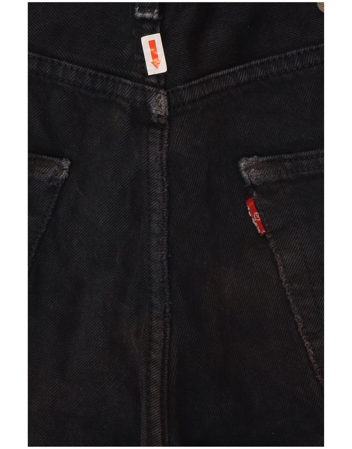 LEVI'S Mens 501 Denim Shorts W32 Medium Black Cotton
