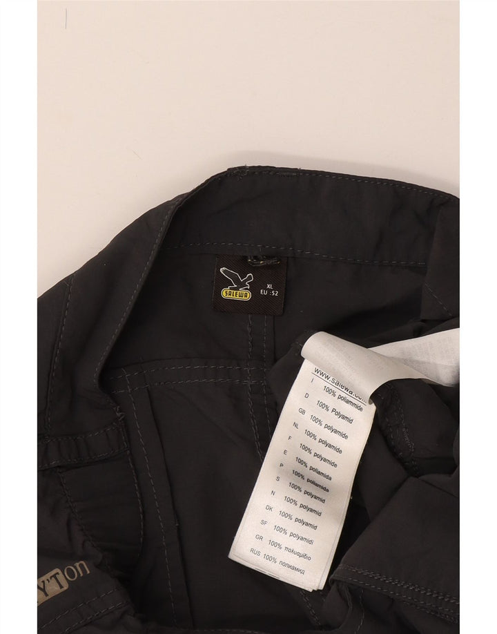 SALEWA Mens Cargo Shorts IT 52 XL W38 Grey Polyamide