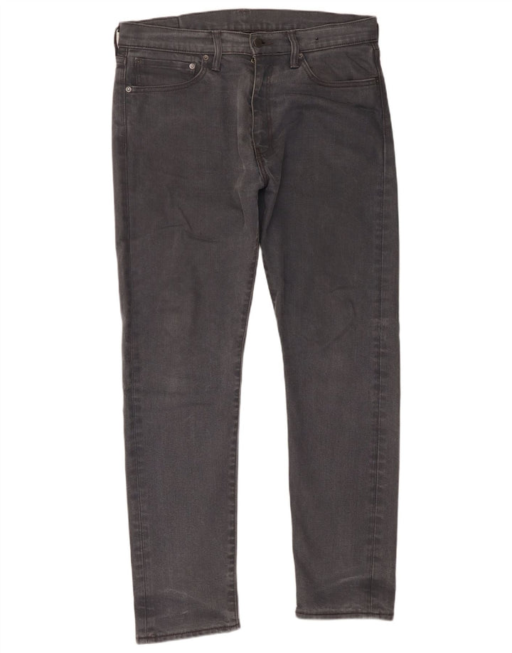 Levi's Mens Slim Jeans W34 L32 Grey Cotton