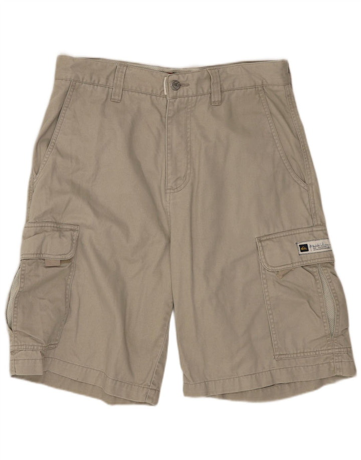 QUIKSILVER Mens Cargo Shorts W30 Medium Grey Cotton