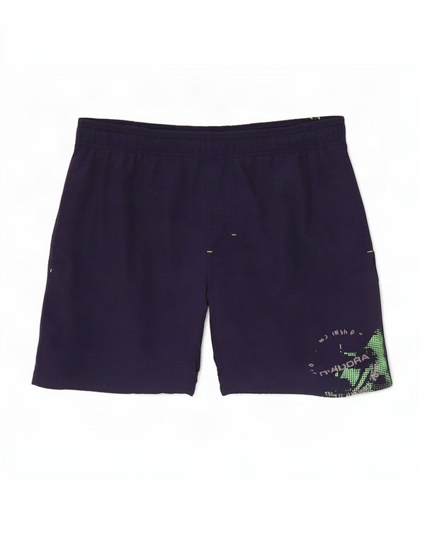 Diadora Mens Graphic Swimming Shorts Medium Navy Blue Polyamide
