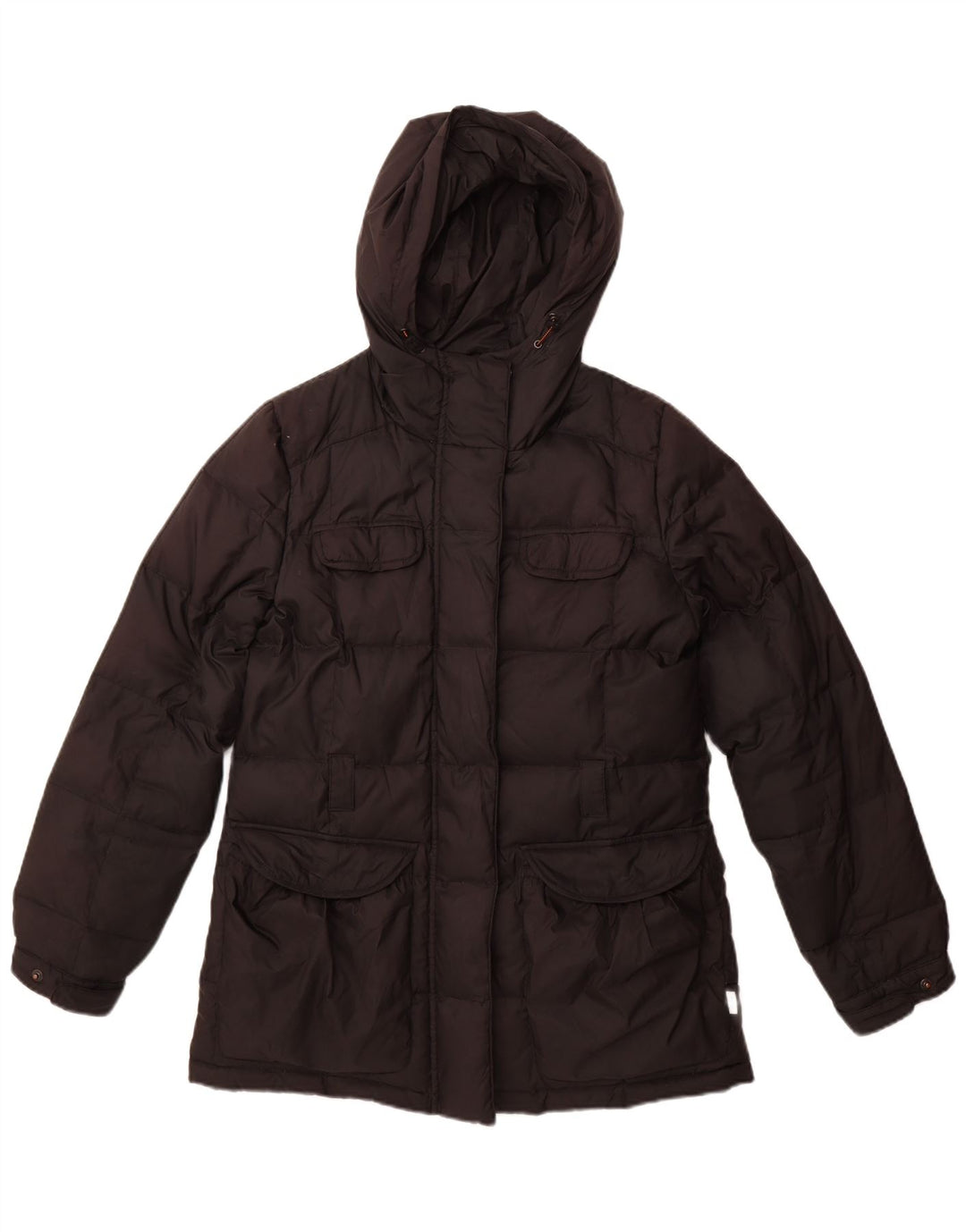ASPESI Womens Hooded Padded Jacket UK 18 XL Black Polyester
