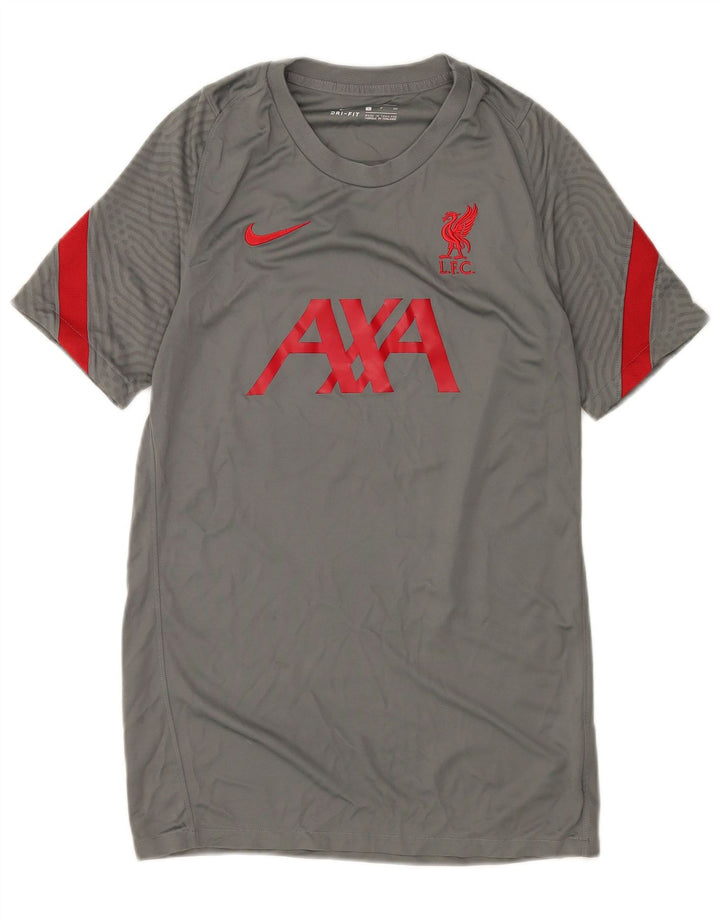 Nike Mens Liverpool Graphic T-Shirt Top Small Grey Colourblock Polyester