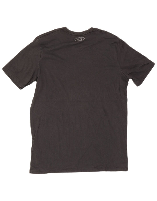 Under Armour Mens Graphic T-Shirt Top Medium Black Cotton