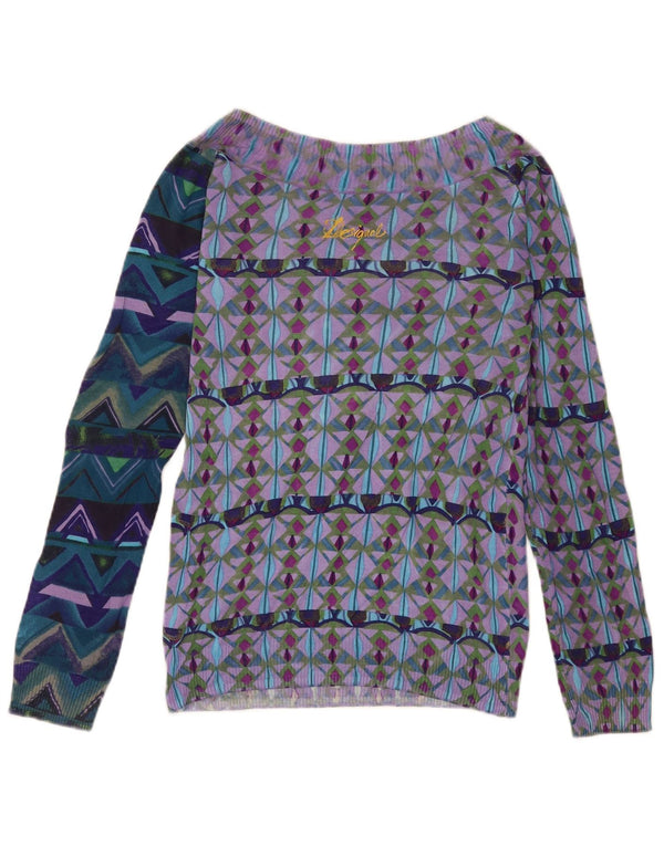 Desigual Womens Off Shoulder Top UK 18 Large Multicoloured Bohemian
