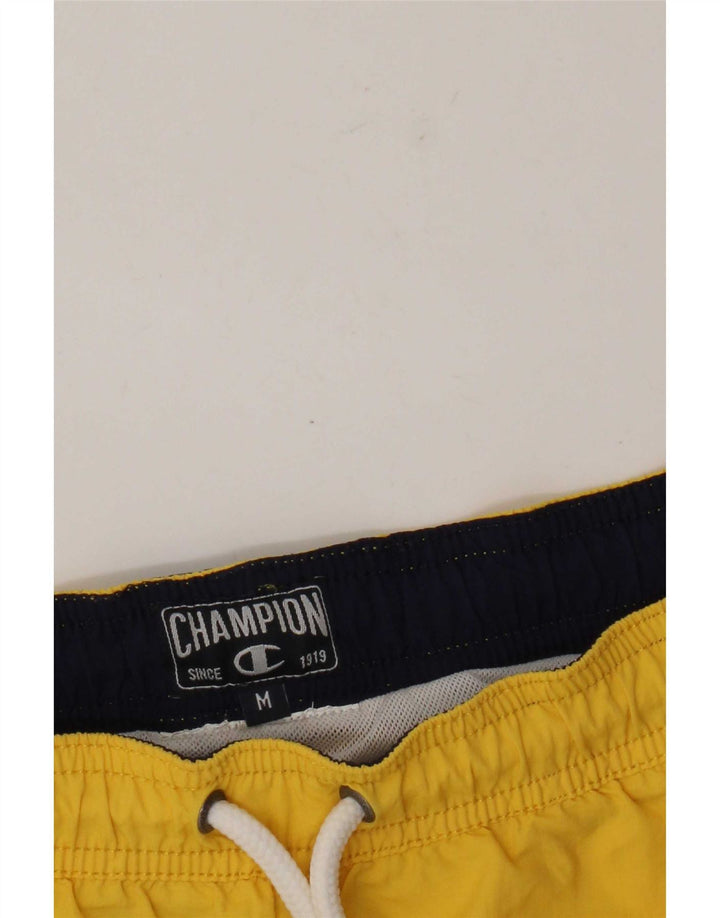 Champion Mens Graphic Swimming Shorts Medium Yellow