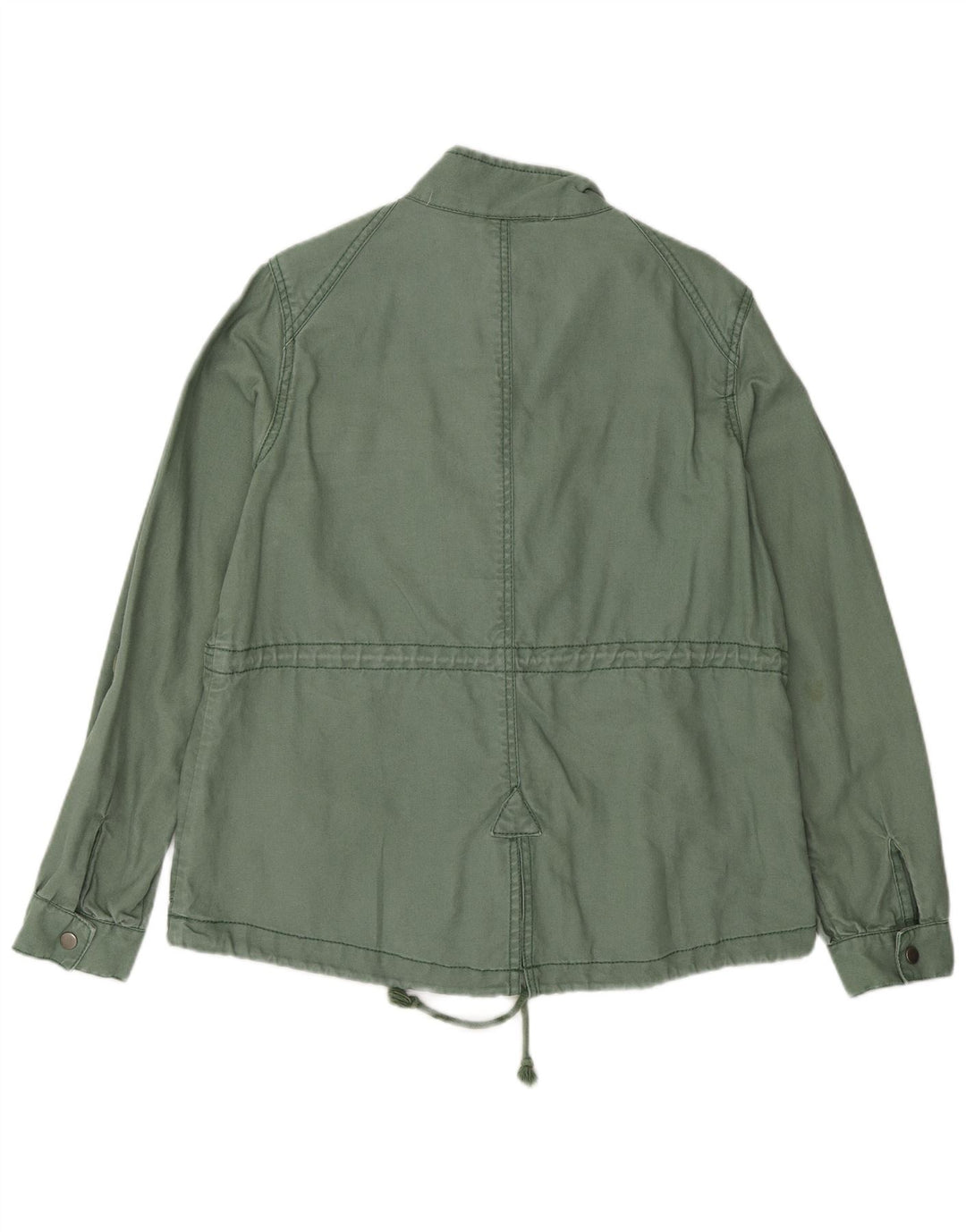MONSOON Womens Utility Jacket UK 16 Large  Green Ramie