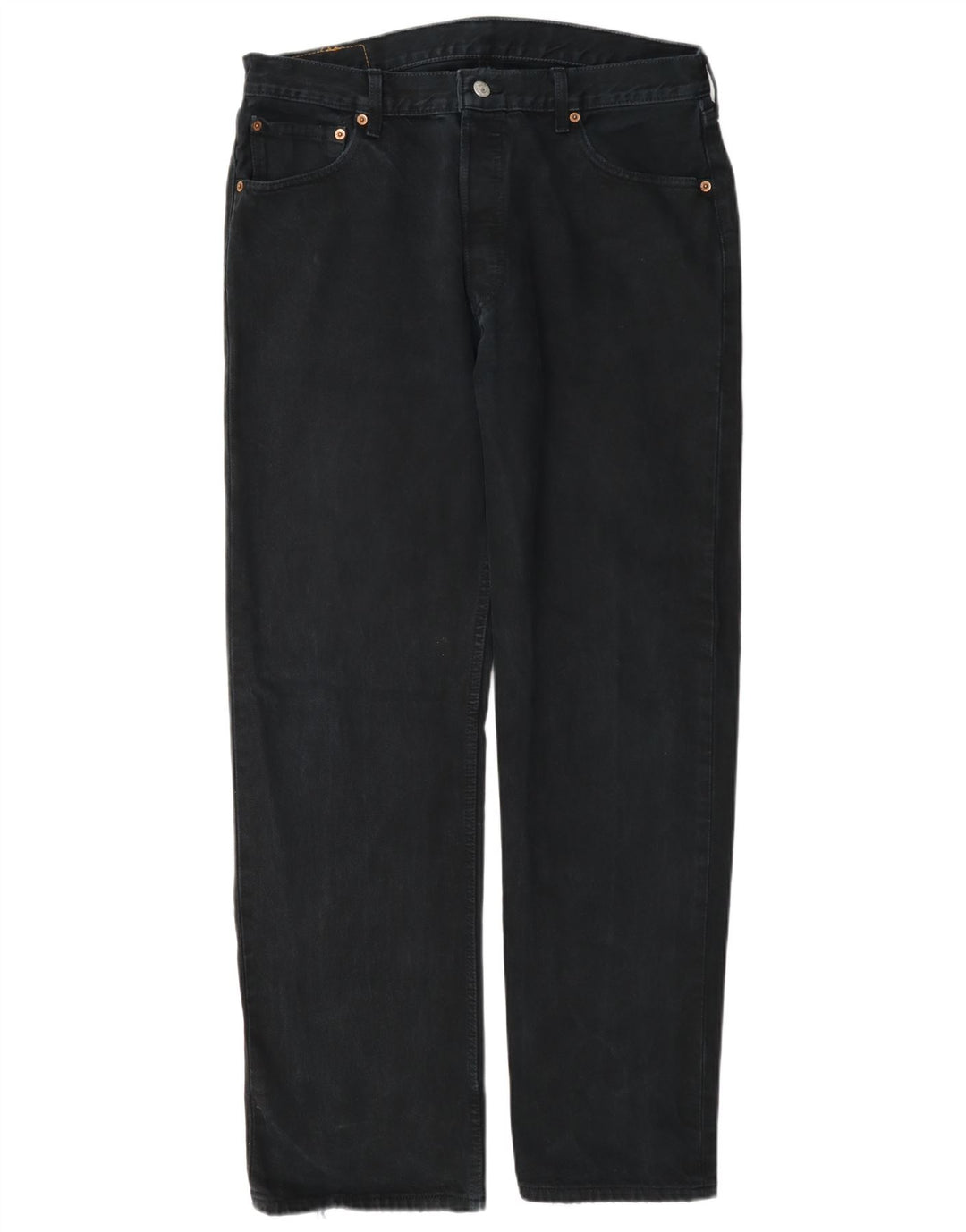 Levi's Mens 501 Straight Jeans W34 L32 Navy Blue