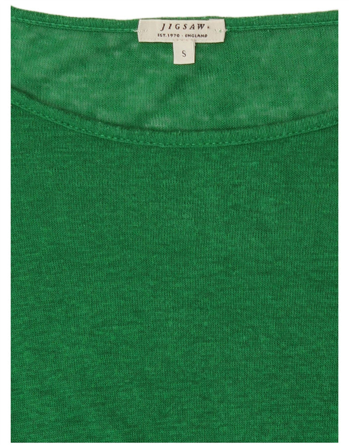 Jigsaw Womens Oversized Top Long Sleeve UK 10 Small Green