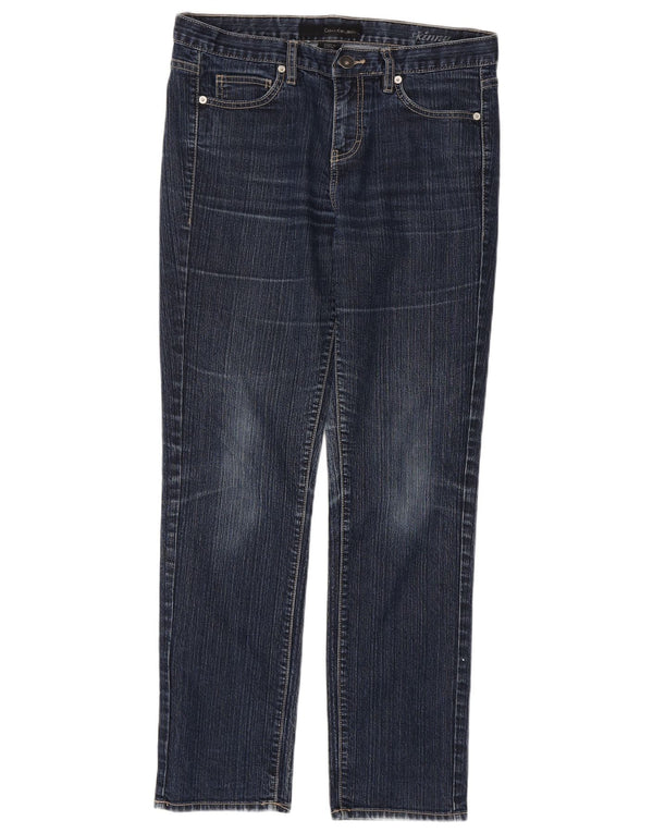 Calvin Klein Womens Skinny Jeans US 10 Large W32 L30 Navy Blue Cotton