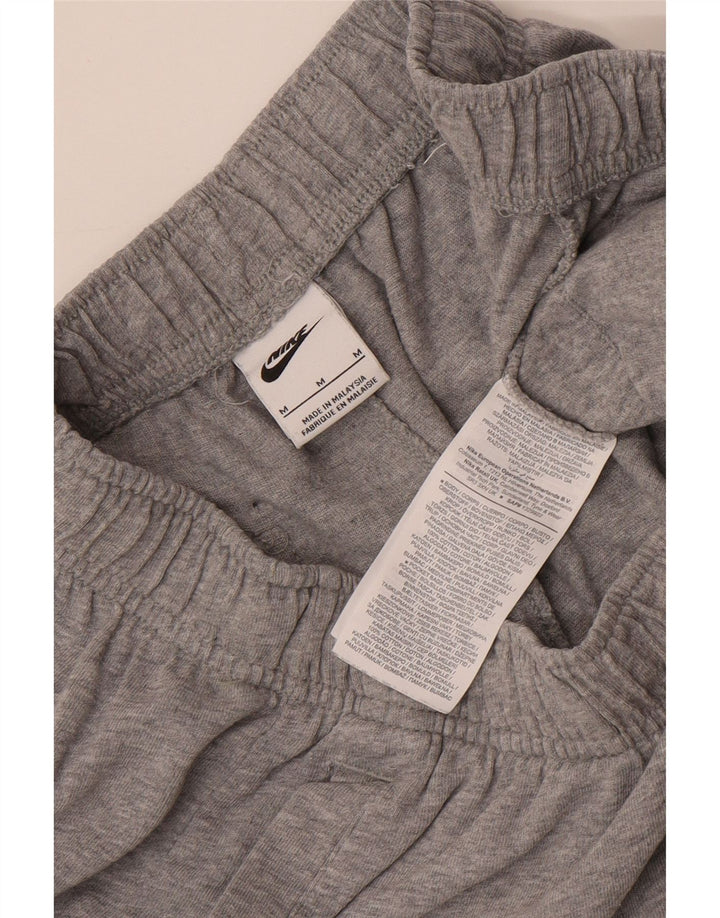 Nike Womens Sport Shorts UK 12 Medium  Grey Cotton