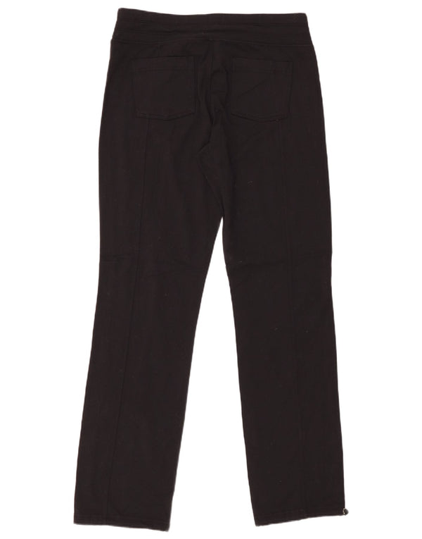 ATHLETA Womens Tracksuit Trousers UK 14 Medium  Black Nylon