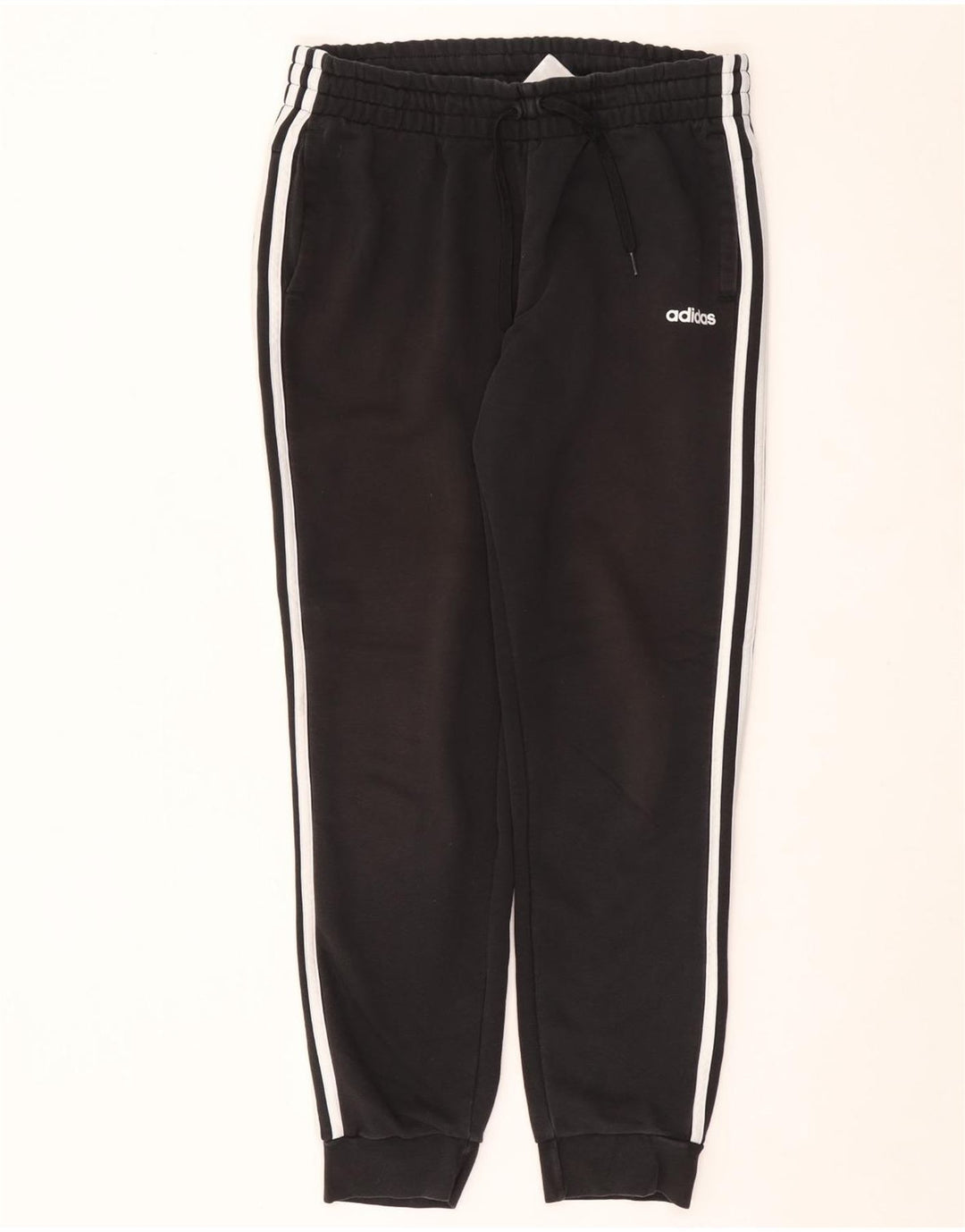 ADIDAS Womens Tracksuit Trousers Joggers UK 16/18 Large  Black Cotton