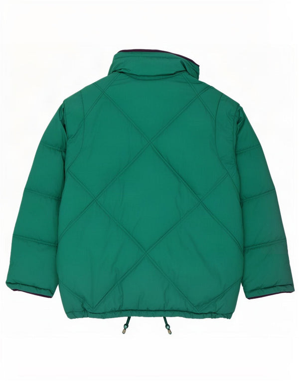 Diadora Mens Loose Fit Padded Jacket UK 38 Medium Green Colourblock