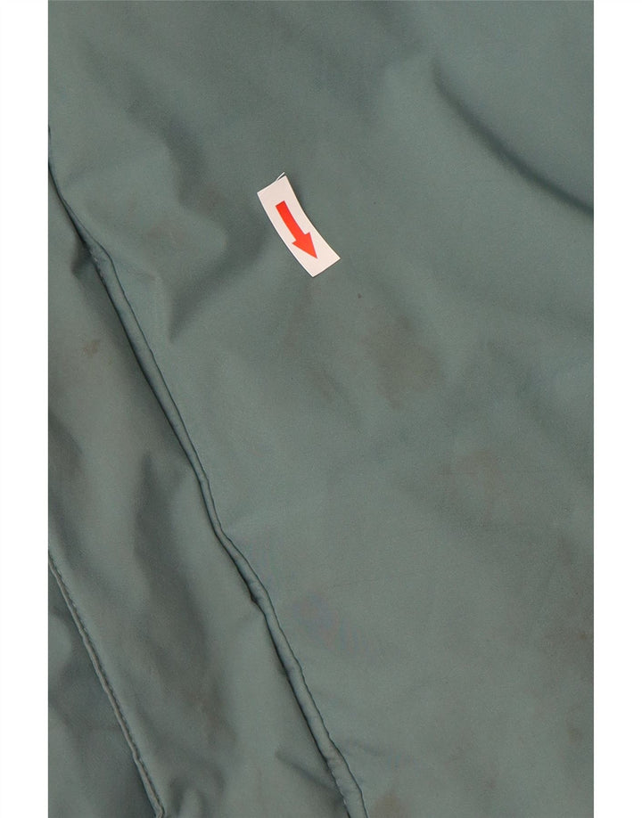 COLUMBIA Mens Hooded Padded Coat UK 38 Medium Blue Colourblock Polyester