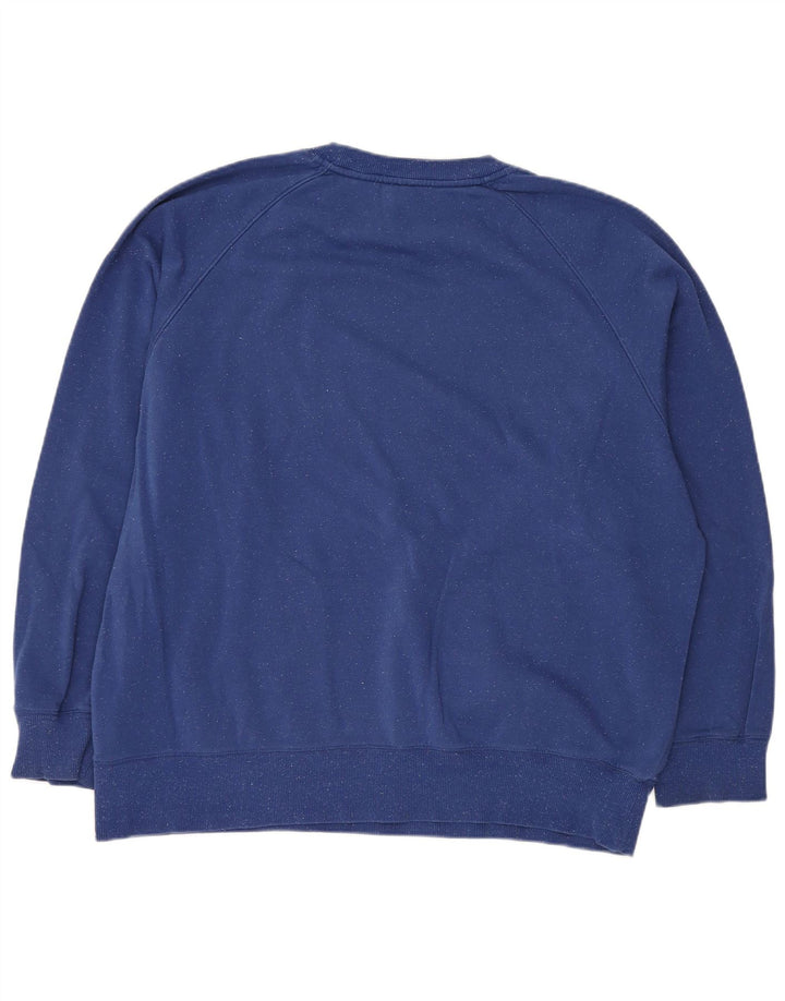 Under Armour Mens Sweatshirt Jumper 2XL Blue Flecked Cotton