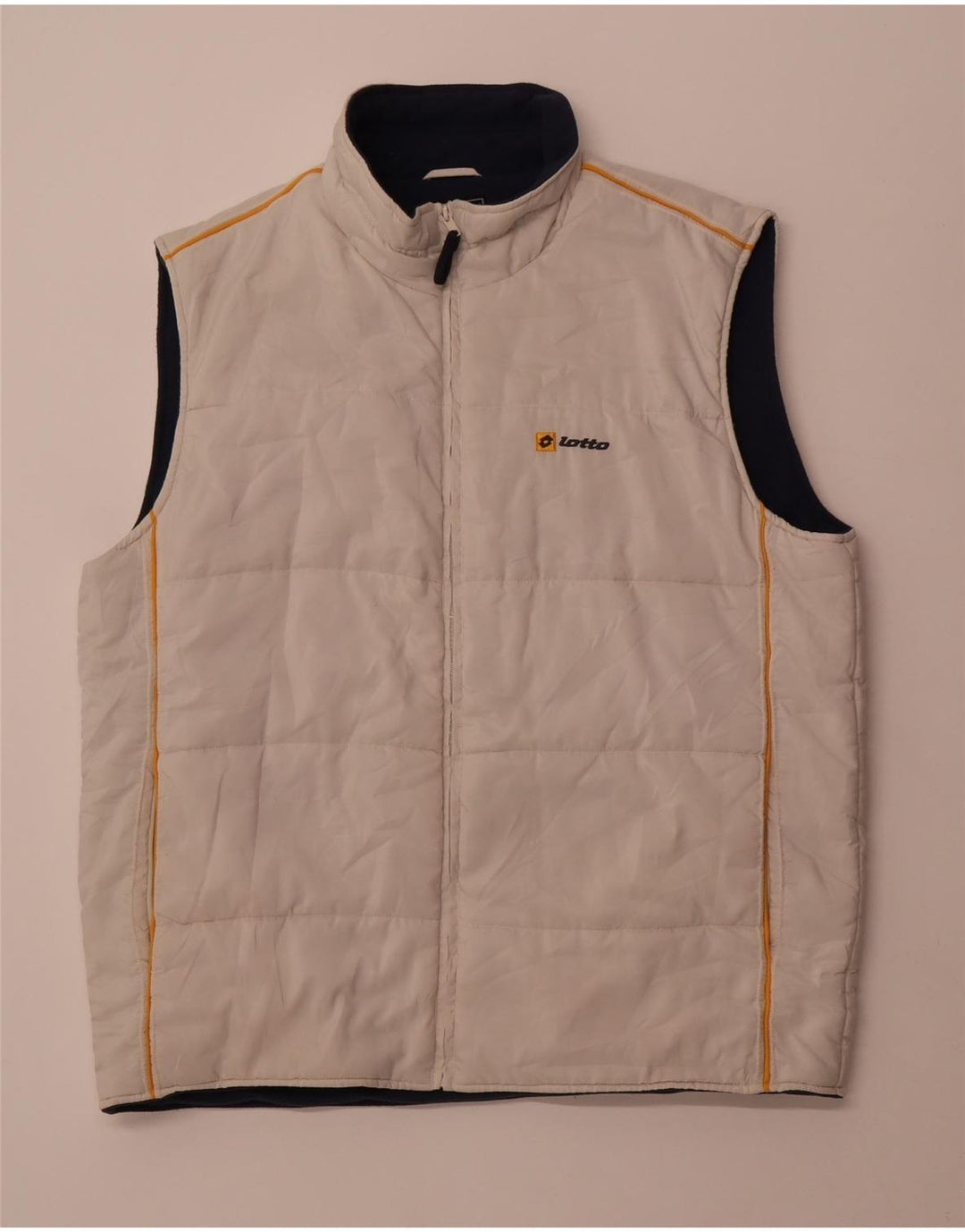 Lotto Mens Padded Gilet IT 52 XL Off White Polyester
