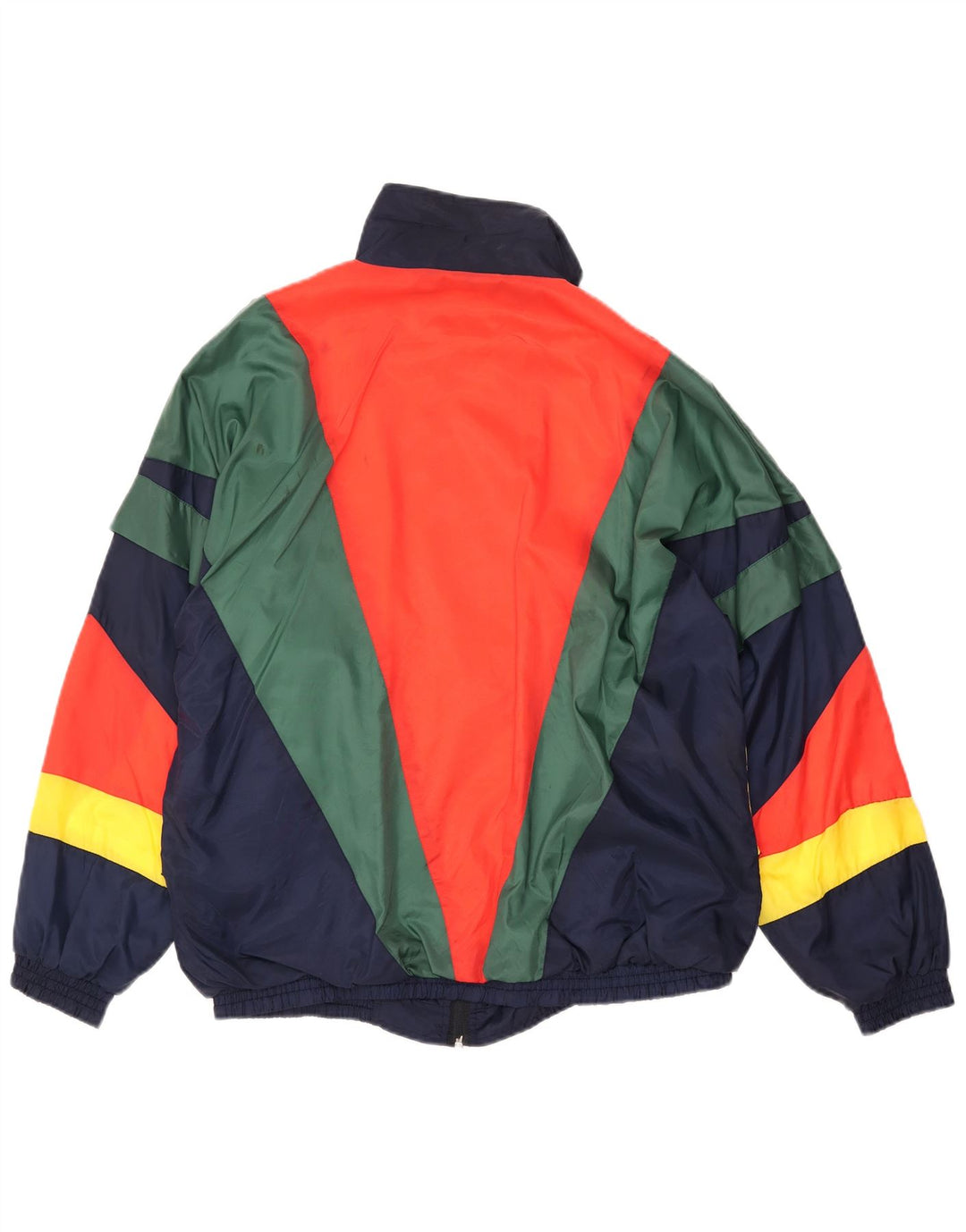 VINTAGE Mens Tracksuit Top Jacket Large Multicoloured Colourblock