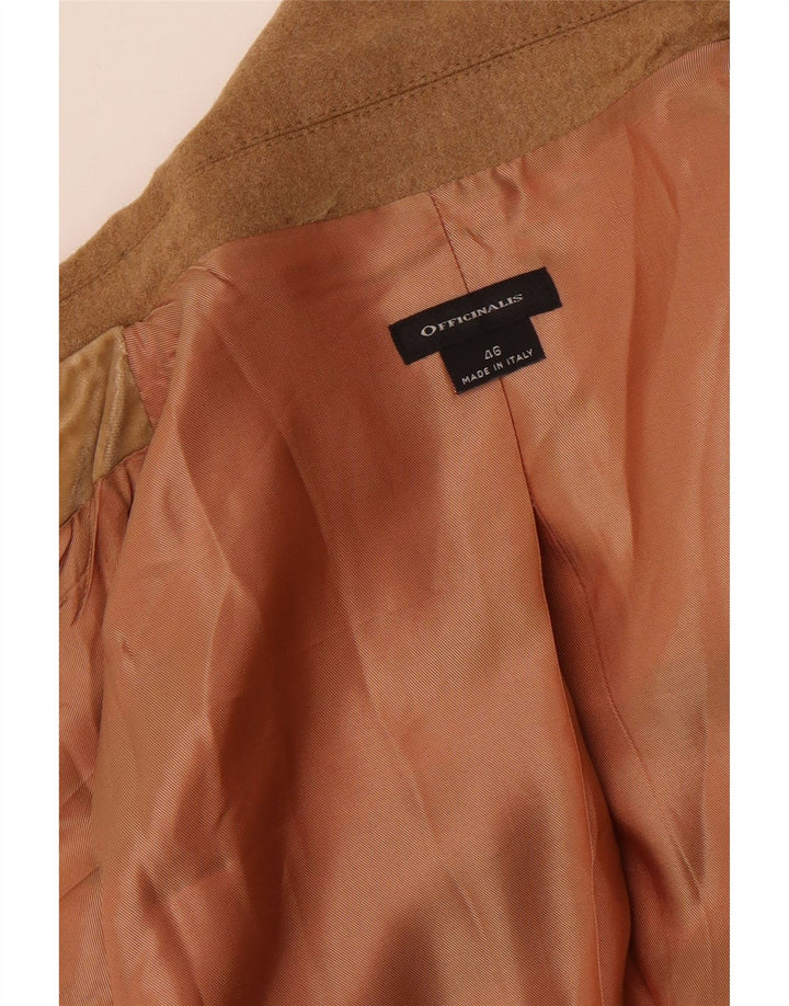Vintage Womens 3 Button Blazer Jacket IT 46 Large Brown