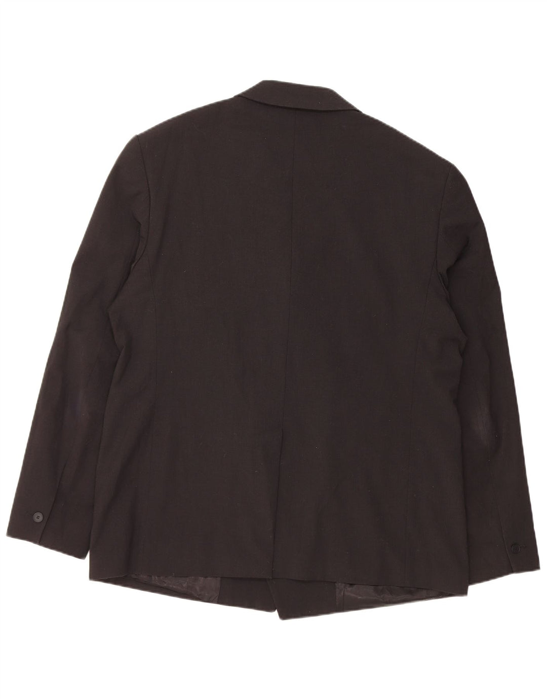 Zara Mens Double Breasted Blazer Jacket EU 52 Large Black Wool