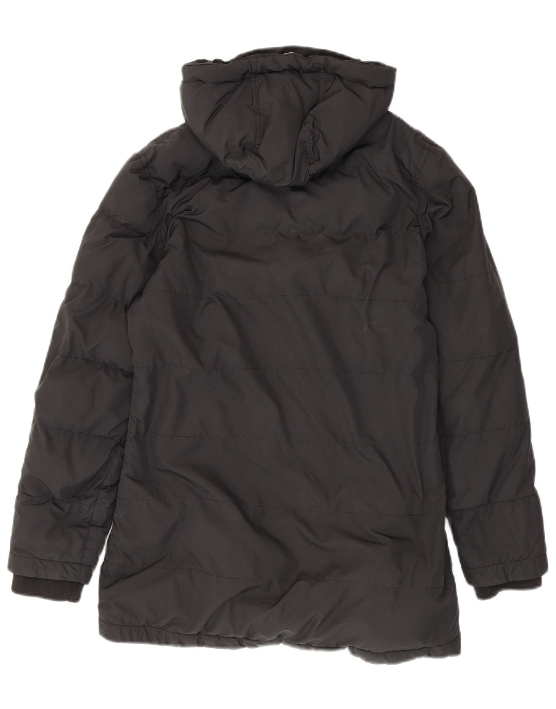 JACK WILLS Womens Hooded Padded Coat UK 8 Small Black Polyester Vintage Jack Wills and Second-Hand Jack Wills from Messina Hembry 