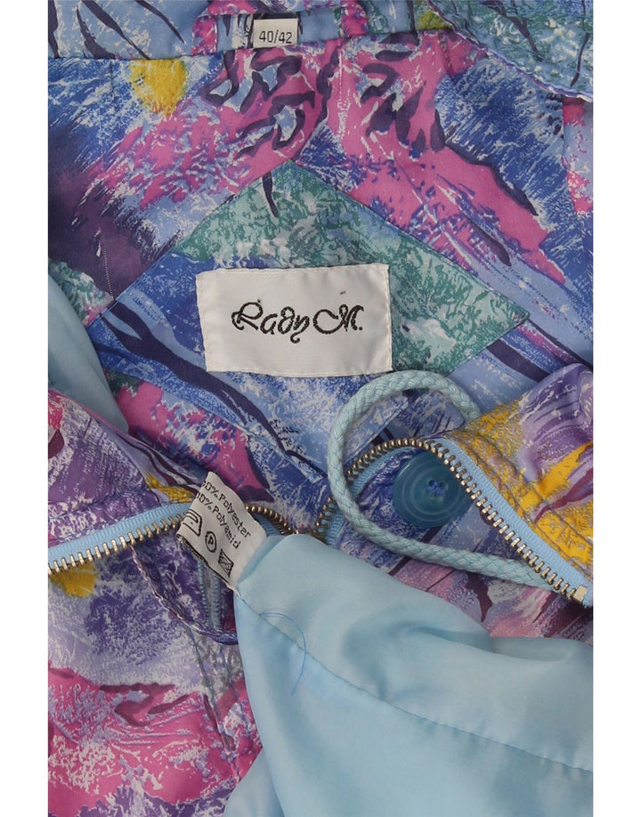 Vintage Womens Abstract Pattern Utility Jacket EU 40/42 Medium Multicoloure