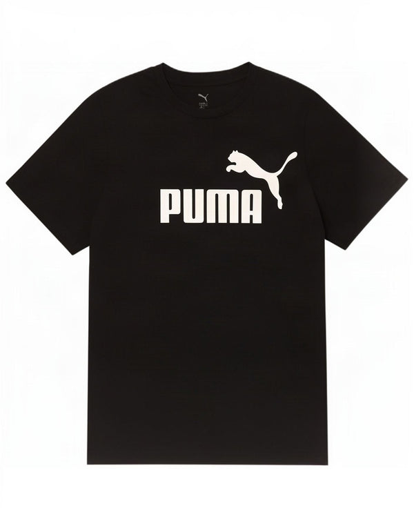 Puma Mens Graphic T-Shirt Top Large Black Cotton