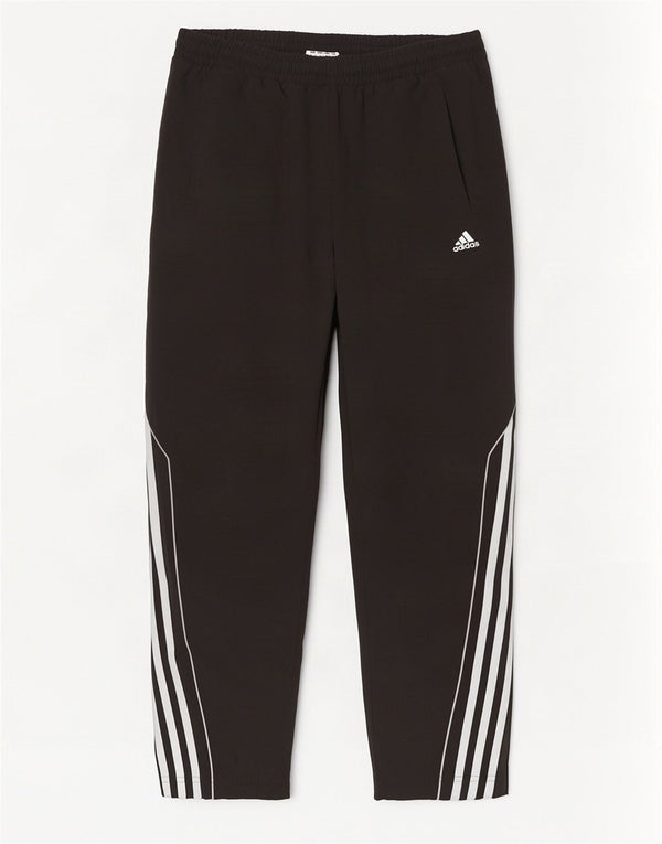 Adidas Mens Tracksuit Trousers Medium Black Polyester
