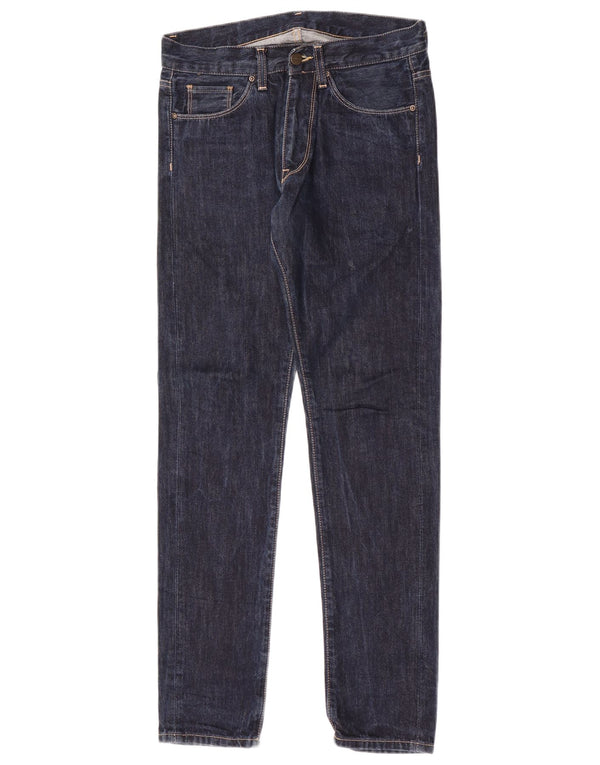Carhartt Mens Slim Jeans W28 L32 Navy Blue Cotton