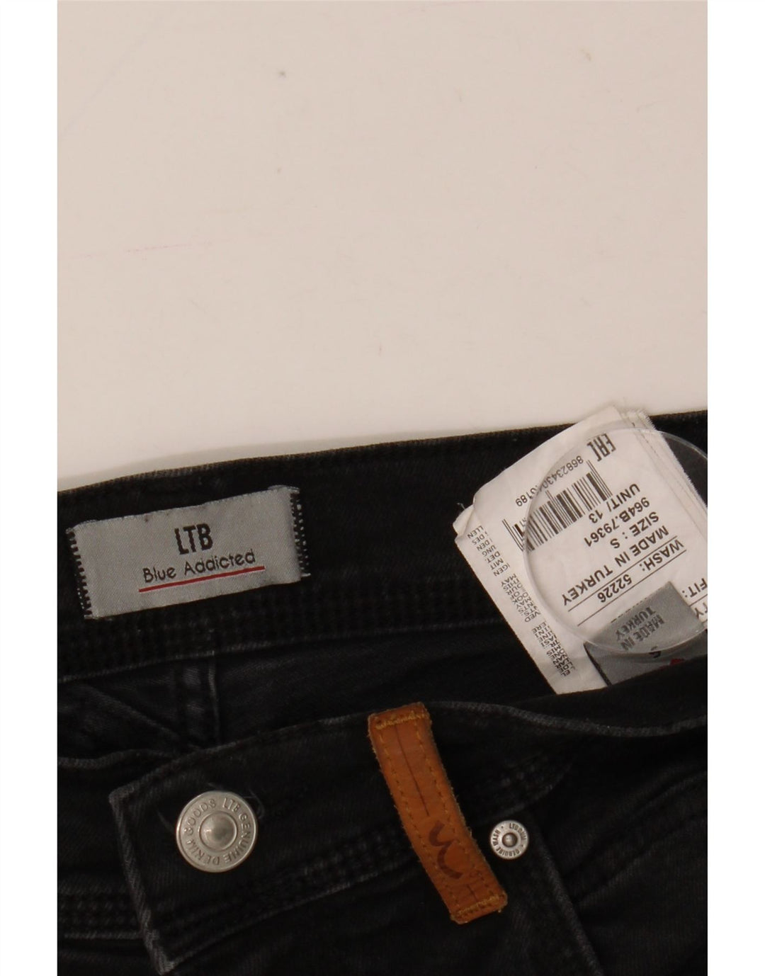 LTB Mens Denim Shorts Small W28 Black Cotton