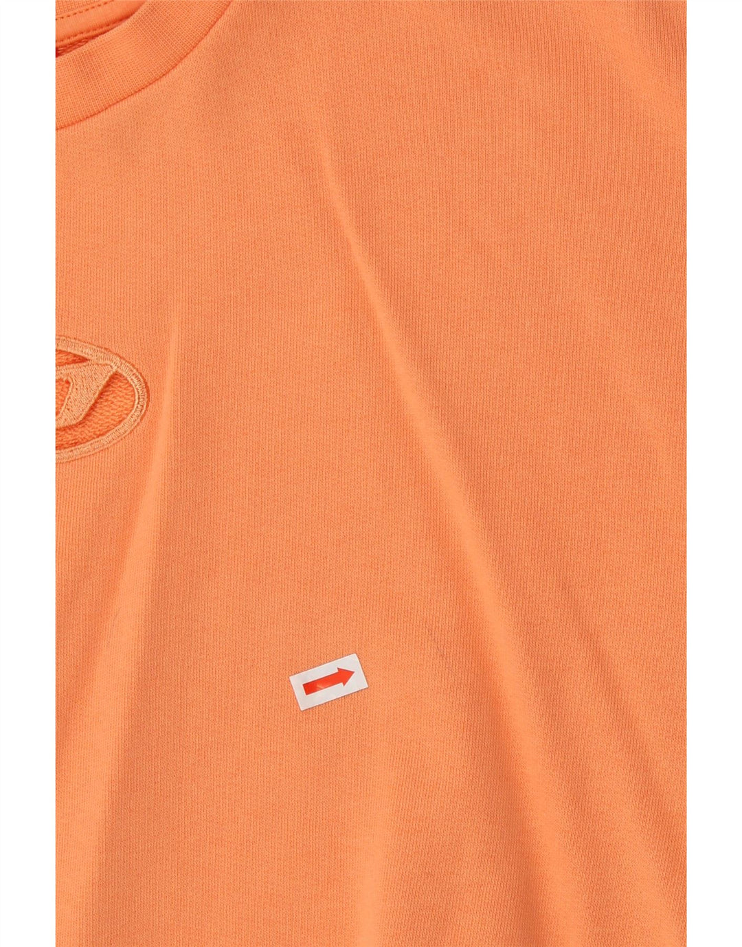 Diesel Girls Graphic Crop Sweatshirt Jumper 11-12 Years Orange Cotton