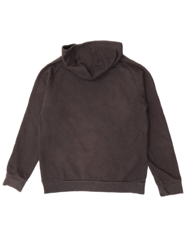 Adidas Boys Hoodie Jumper 15-16 Years XL Black Cotton