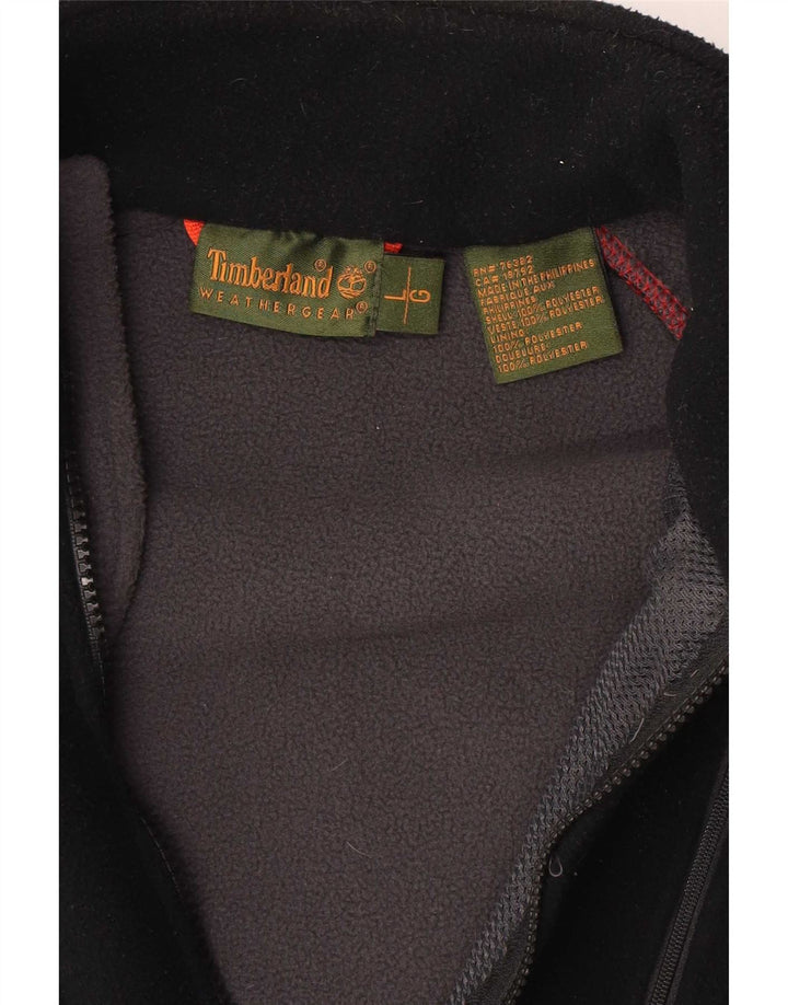 Timberland Mens Fleece Jacket UK 40 Large Black Polyester