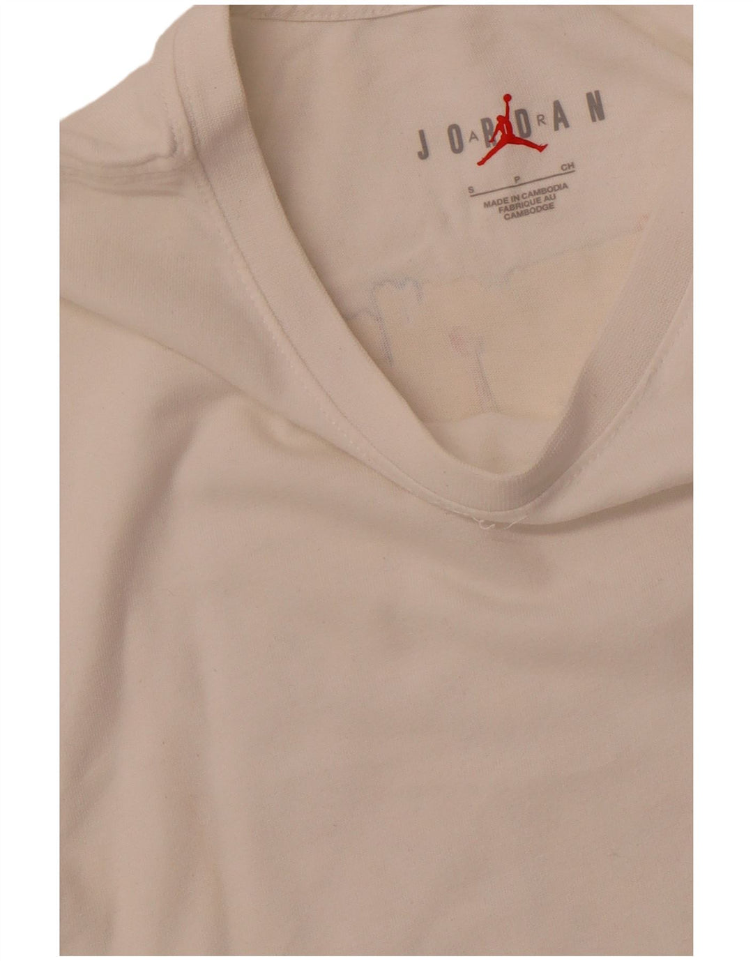 JORDAN Mens Graphic T-Shirt Top Small White