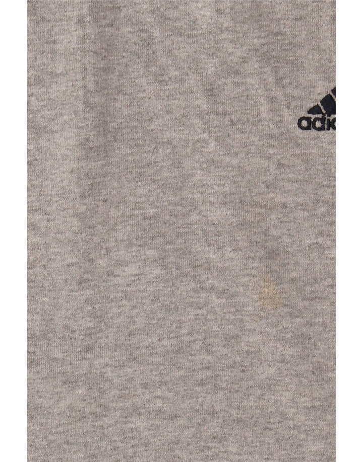ADIDAS Mens Sweatshirt Jumper 2XL Grey Colourblock Cotton