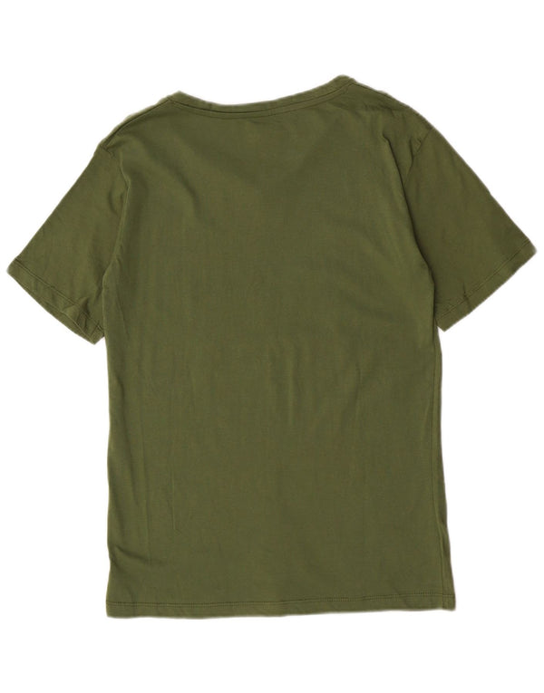 Avirex Mens Graphic T-Shirt Top Medium Khaki Cotton