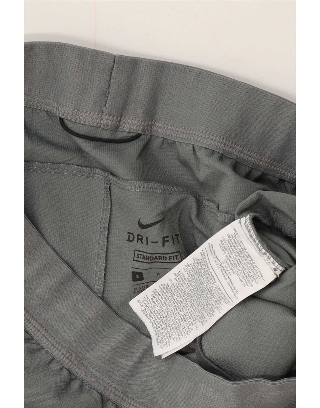 Nike Mens Dri Fit Graphic Standard Sport Shorts Small Grey Polyester