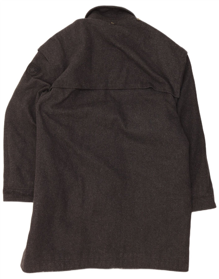 Ouragan Mens Duffle Coat EU 54 2XL Grey Wool