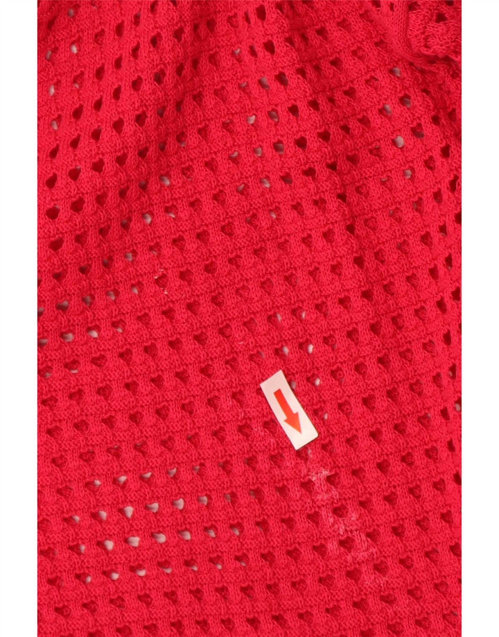 French Connection Womens Oversized Cardigan Sweater UK 14 Medium Red