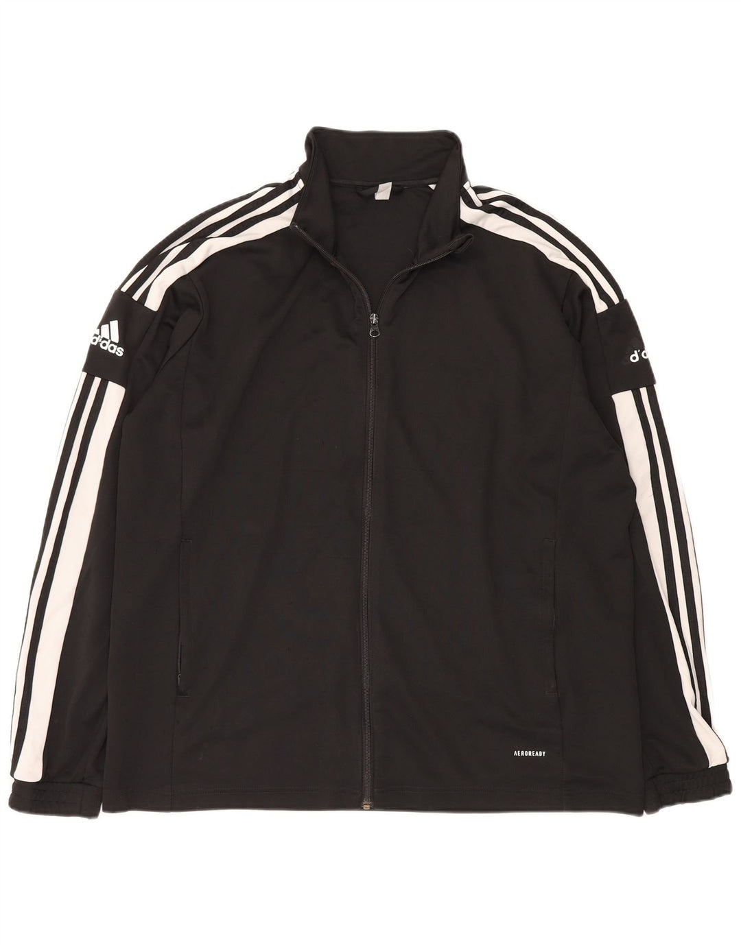 Adidas Mens Aeroready Graphic Tracksuit Top Jacket 2XL Black Polyester
