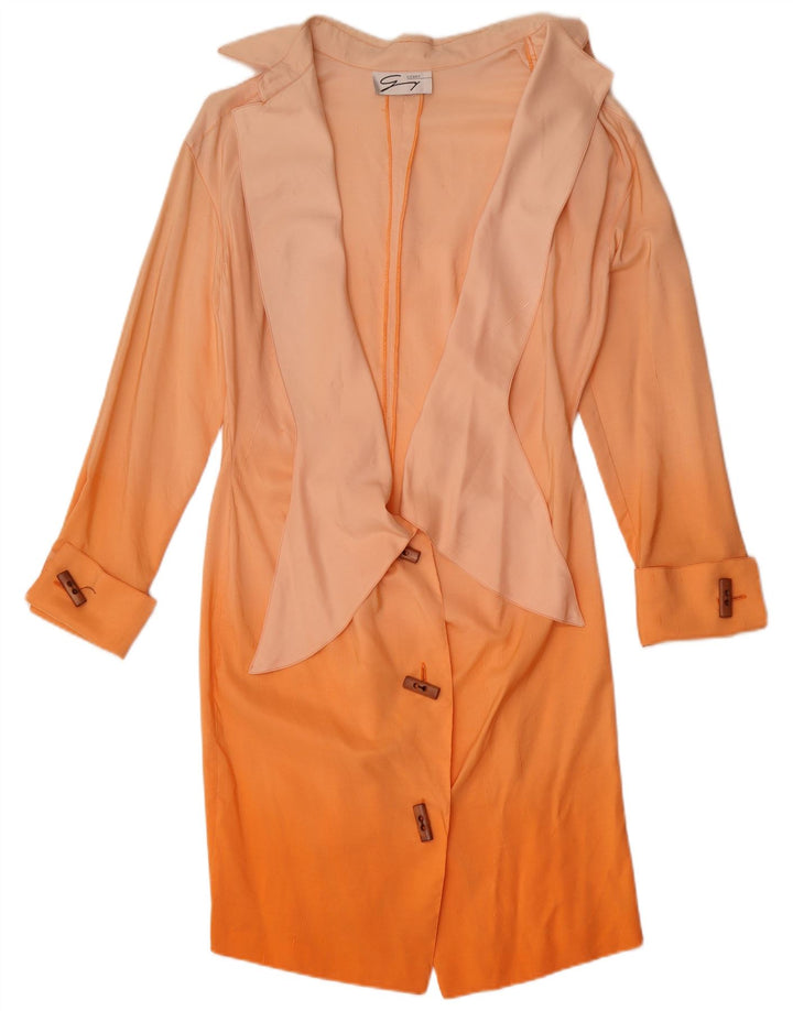 Genny Womens Shirt Dress US 8 Medium Orange