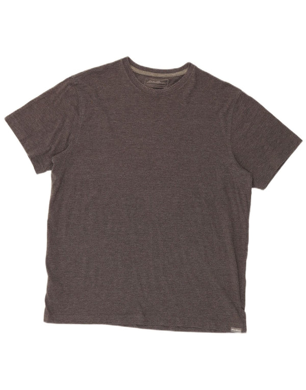Eddie Bauer Mens T-Shirt Top Large Grey Cotton